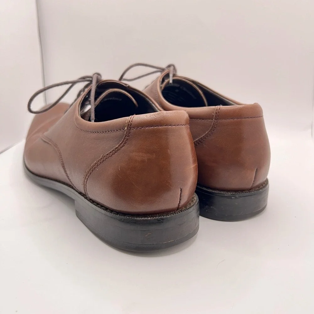 Aston Grey Cleveland Mens‎ Dress Shoes Brown Leather Lace Up Oxford Size 8
